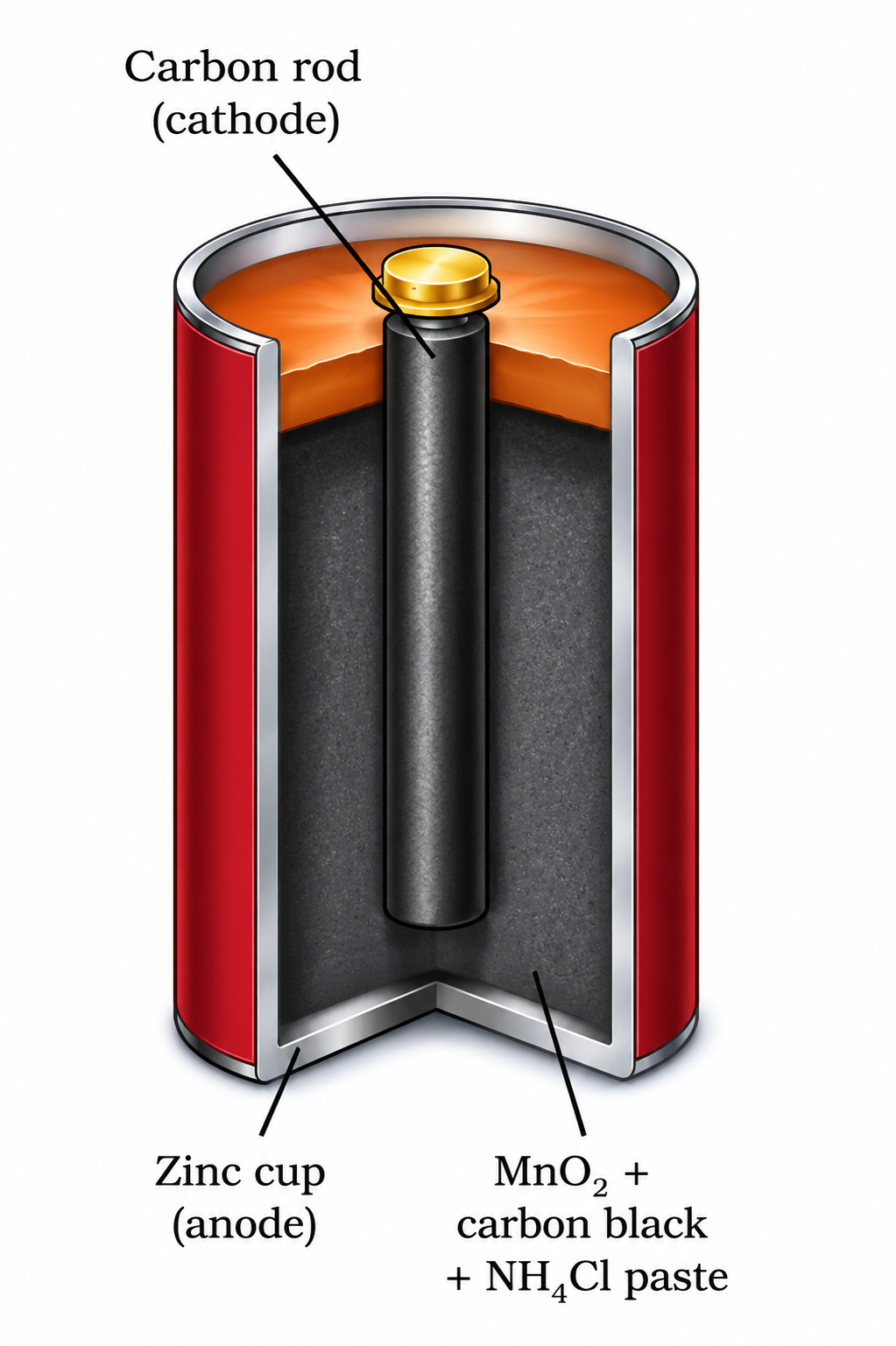Commercial dry cell